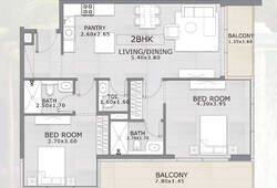 2,5 bedroom apartment